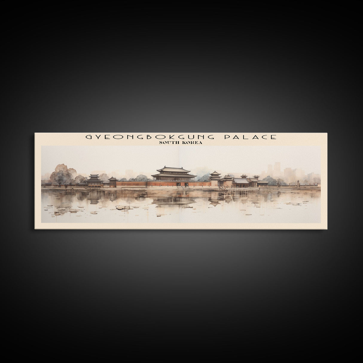 Gyeongbokgung Palace Travel Print Wall Art, Travel Poster Print, Retro Style COUNTRY Home Decor, Wall Hanging, Travel Gift Idea, Unique Metal Art