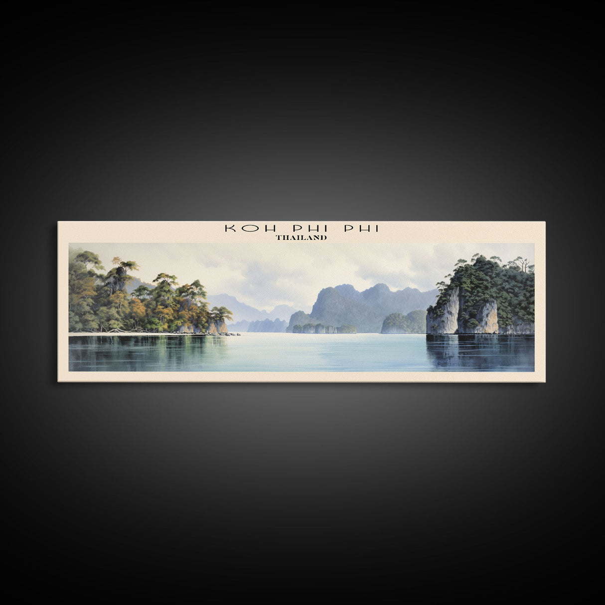 Koh Phi Phi Travel Poster Print, Framed Canvas Wall Art, Metal Wall Art, COUNTRY art, Gift For Him, Travel Wall Art, Travel Lover Gift