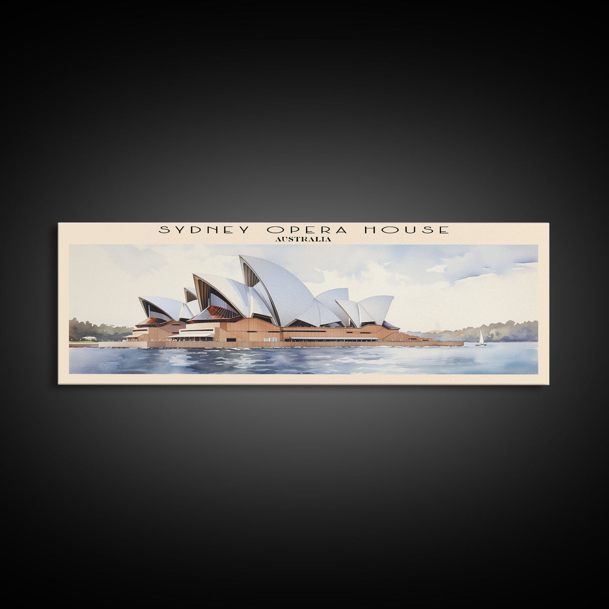Sydney Opera House Framed Canvas Print Travel Poster | Wall Art | Home Decor | Gift For Travel Lover | Wall Hanging | Original Art