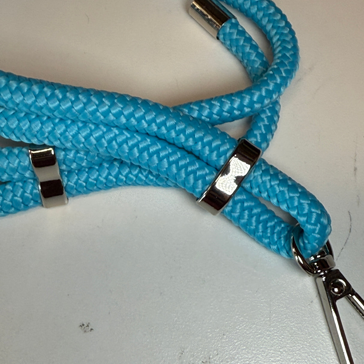 Neck Style Adjustable Cell Phone Lanyard - With Metal Clip, Adjusters, and End Hardware