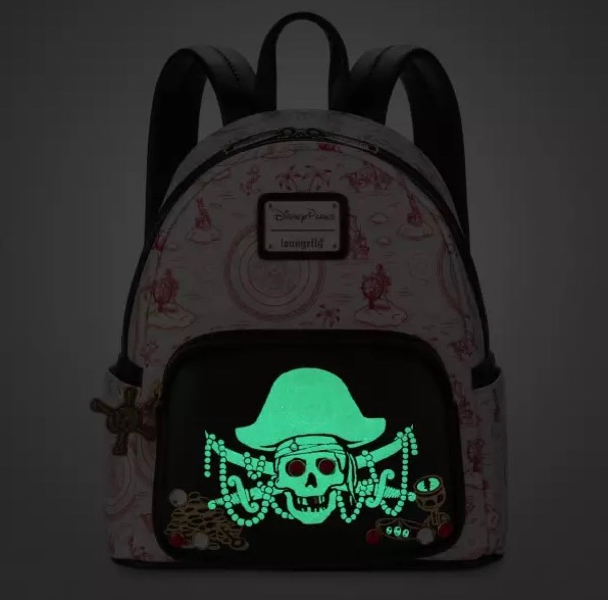 Loungefly Disney Parks Pirates Of The Caribbean Glow Mini Backpack