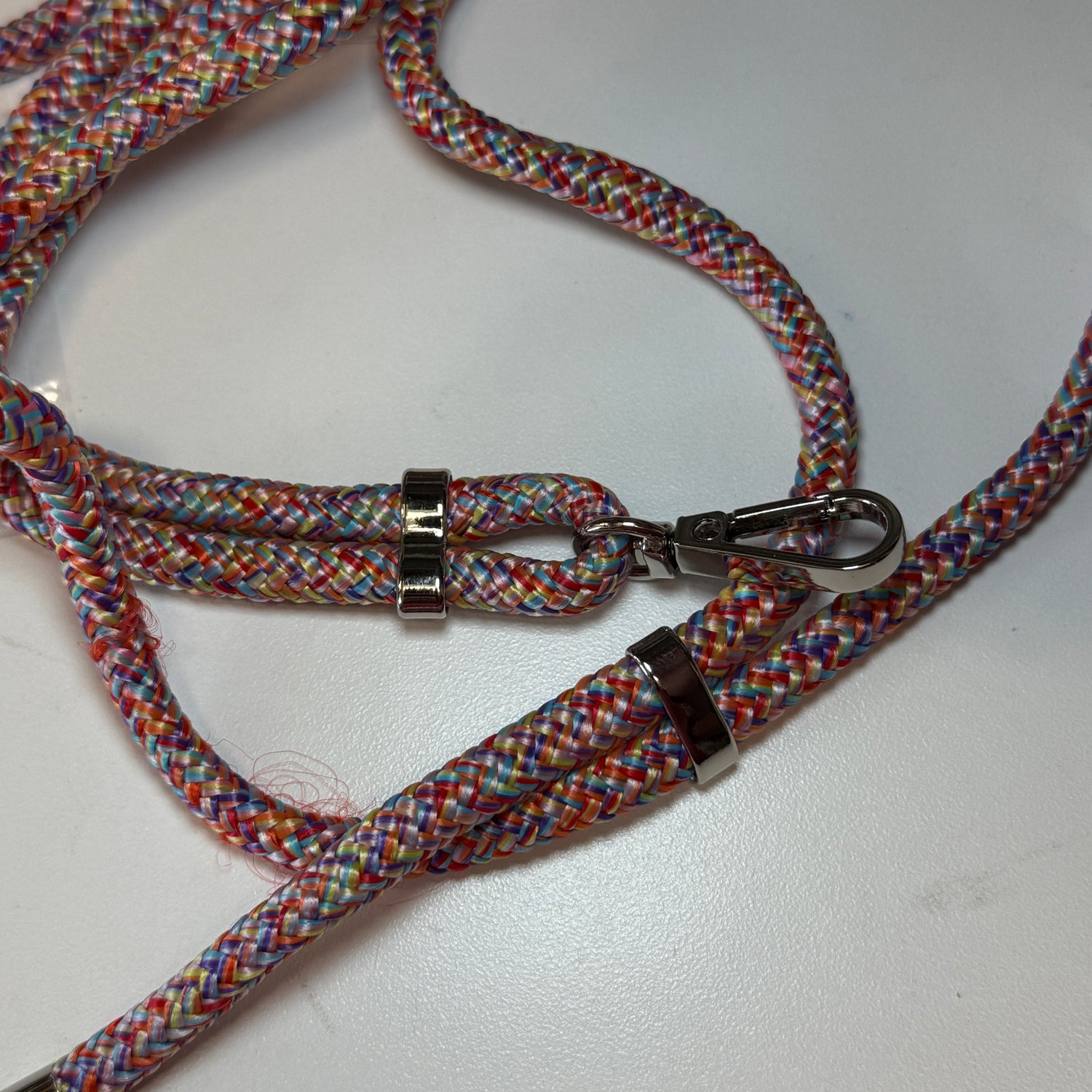 Neck Style Adjustable Cell Phone Lanyard - With Metal Clip, Adjusters, and End Hardware