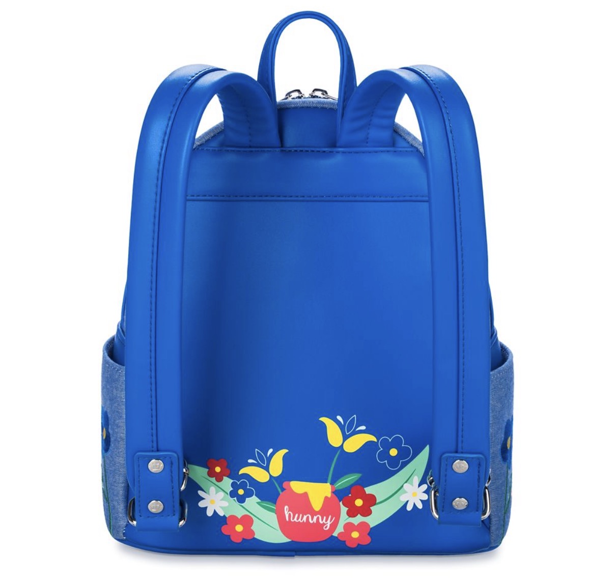 Disney Loungefly Winnie the Pooh and Friends Denim Look Mini Backpack