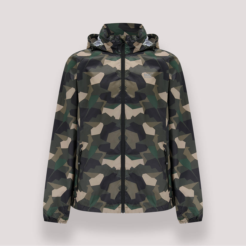 Green Camo Mac-In-A -Sac Origin II Rain Coat
