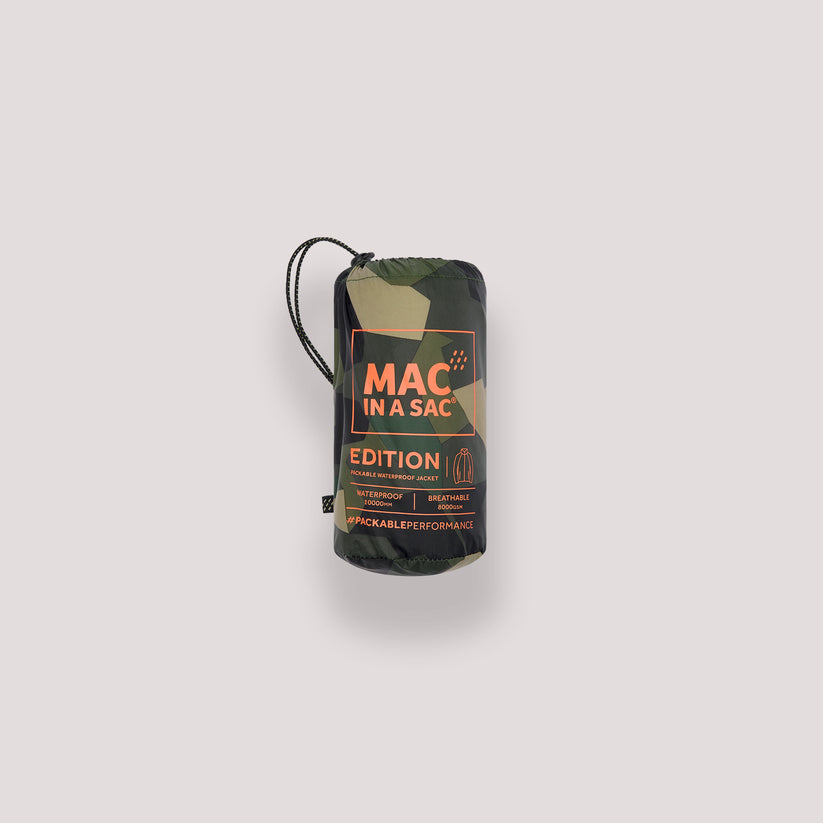 Green Camo Mac-In-A -Sac Origin II Rain Coat