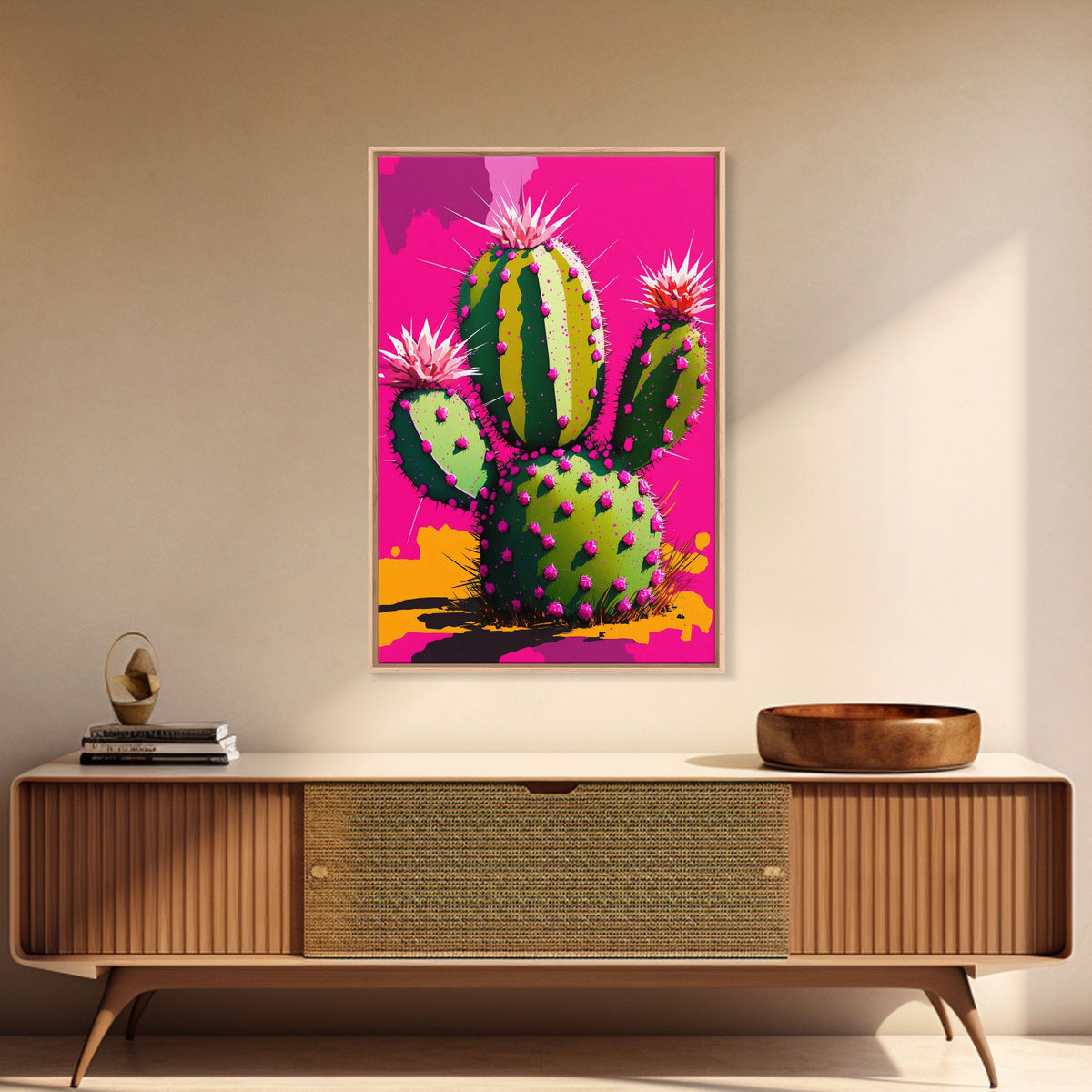 Cactus Print - Cactus Wall Art - Cactus Decor - Modern Desert Print - Southwestern Decor - Cactus Decor - Bright Wall Art - Pop Art Style