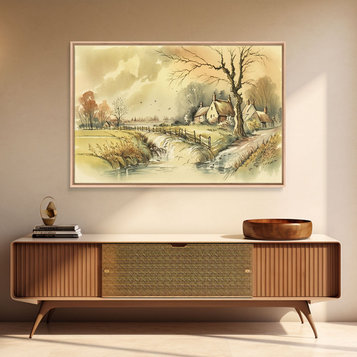 Life On The Farm, Framed Canvas Print, Wall Art