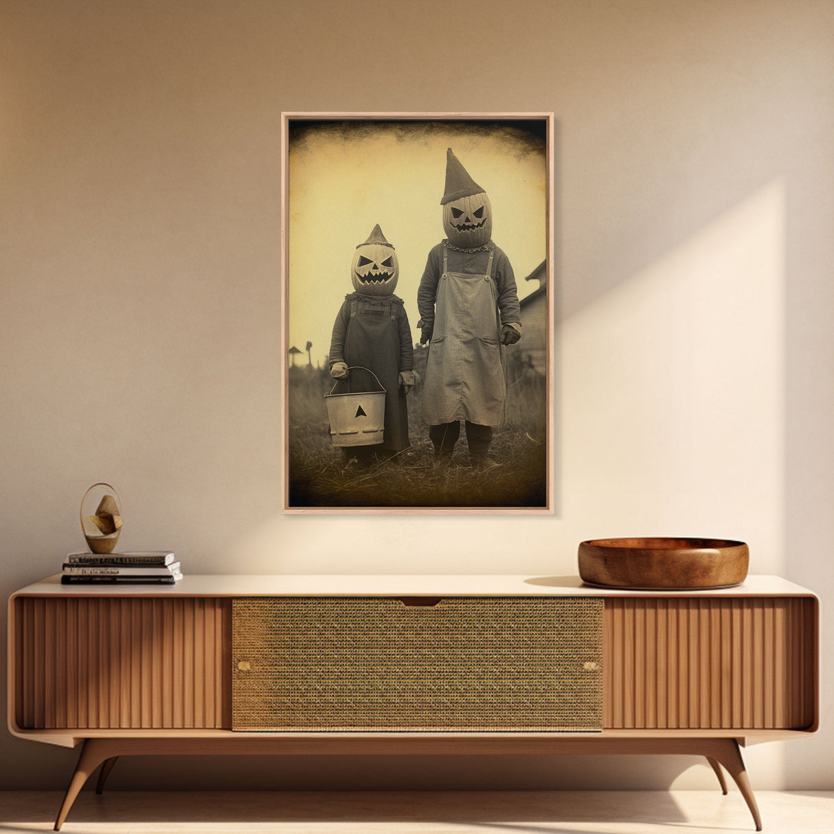 Horror Decor, Spooky Room Decor, Spooky Halloween, Dark Wall Art, Occult Art, Canvas Print, Wall Art, Vertical Print, Home Decor, Wall Decor