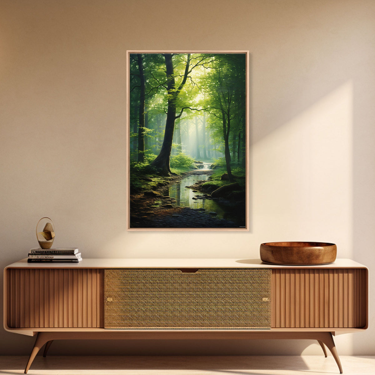 Forest Wall Art, Nature Inspired Art, Trees Art, Canvas Print, Wall Art, Vertical Print, Engagement Gift, Camper Wall Decor, Bedroom Prints