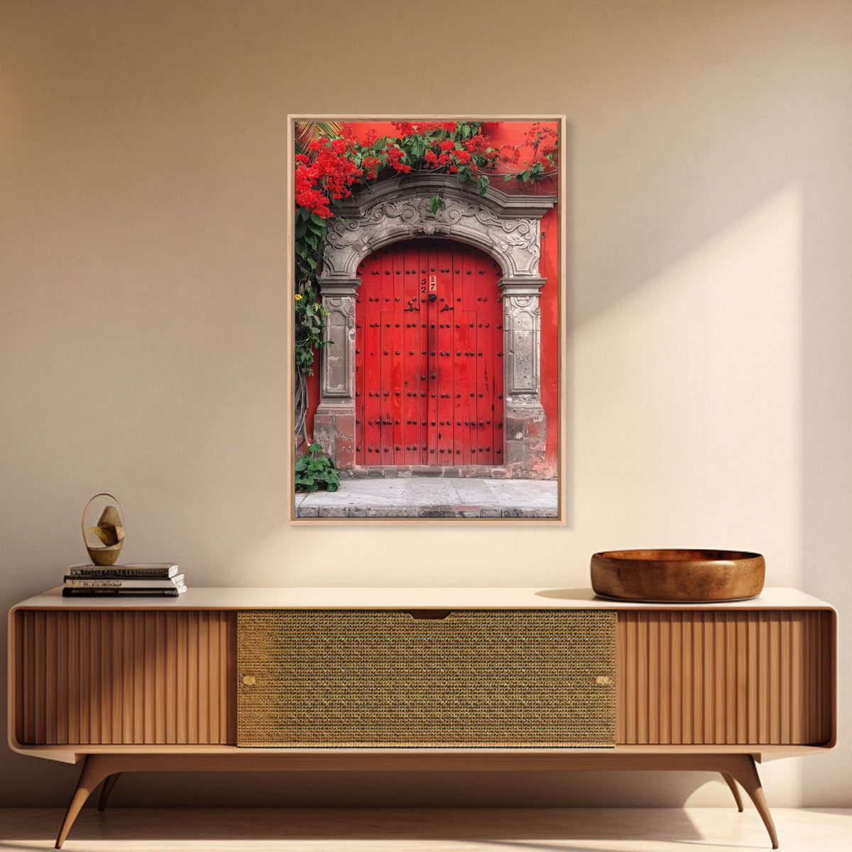 Change354 Architecture Print, 19th Century Architecture Photography, Mexico City Wall Art, Wood Framed Canvas Print