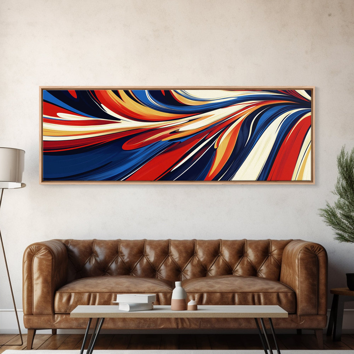 The Spiral - Framed Canvas Print - Midcentury Modern Home Decor