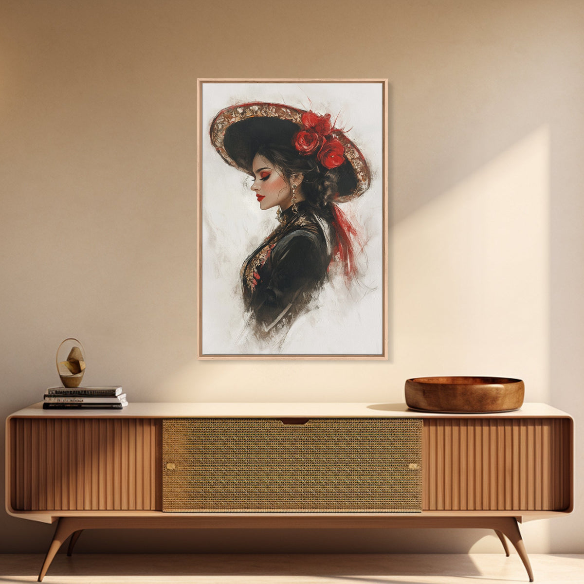 The Matador - Framed Canvas Print - Spanish Style Art - Cultural Home Decor