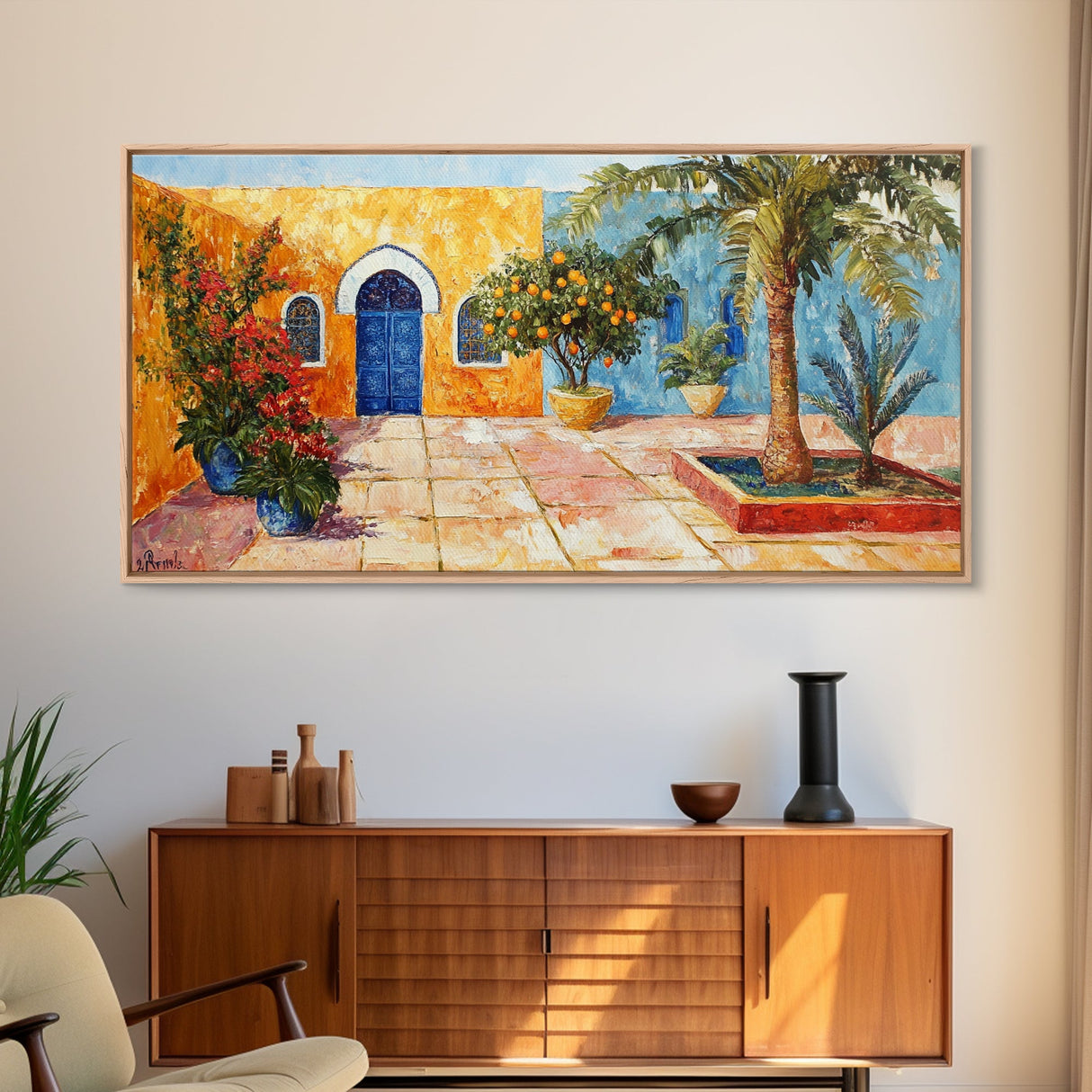 Mexican Wall Art - Framed Canvas Print, Colorful Mexicano Home Decor, Mexican Kitchen Wall Art, Ready To Hang, Chicano Wall Art