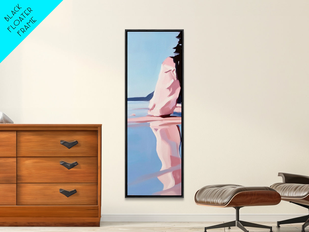 Rock Formation, Desert Landscape, Nature-Inspired Art, Earthy Tones, Boho Home Decor, Neutral Living Room Wall Art, Framed Canvas Print