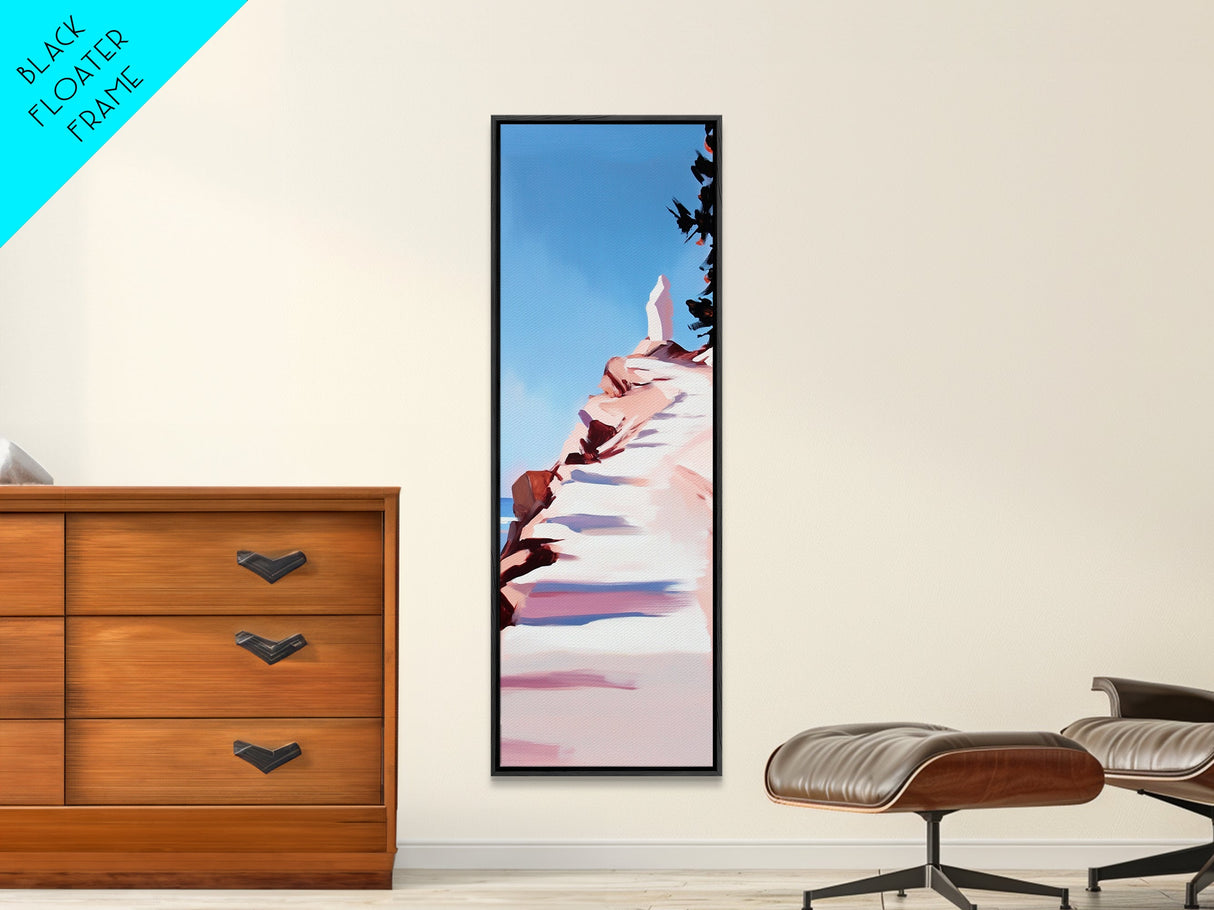 Sunset Cliffs, Beach Landscape, Warm Coastal Decor, Ocean View Art, Living Room Print, Modern Seascape, Canvas Print, Summer Art