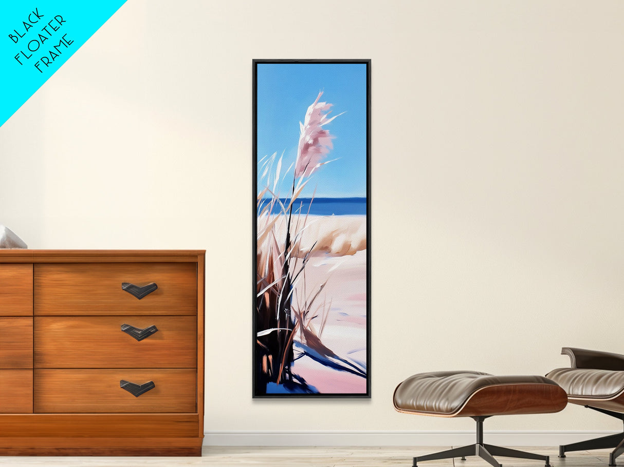 Pampas Grass, Beach Aesthetic, Coastal Decor, Canvas Print, Minimalist Art, Neutral Wall Art, Bedroom Wall Art, Boho Home Decor