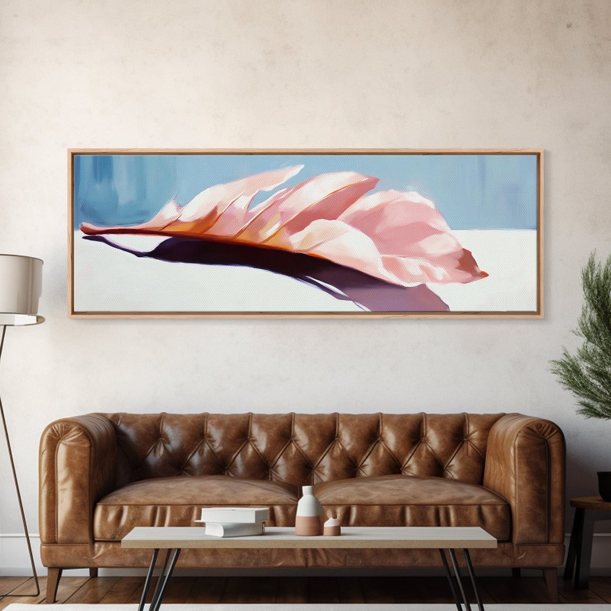 Autumn Leaves, Fall Nature Art, Warm Toned Wall Art, Cozy Aesthetic, Framed Canvas Print, Seasonal Home Decor, Bedroom Accent Piece