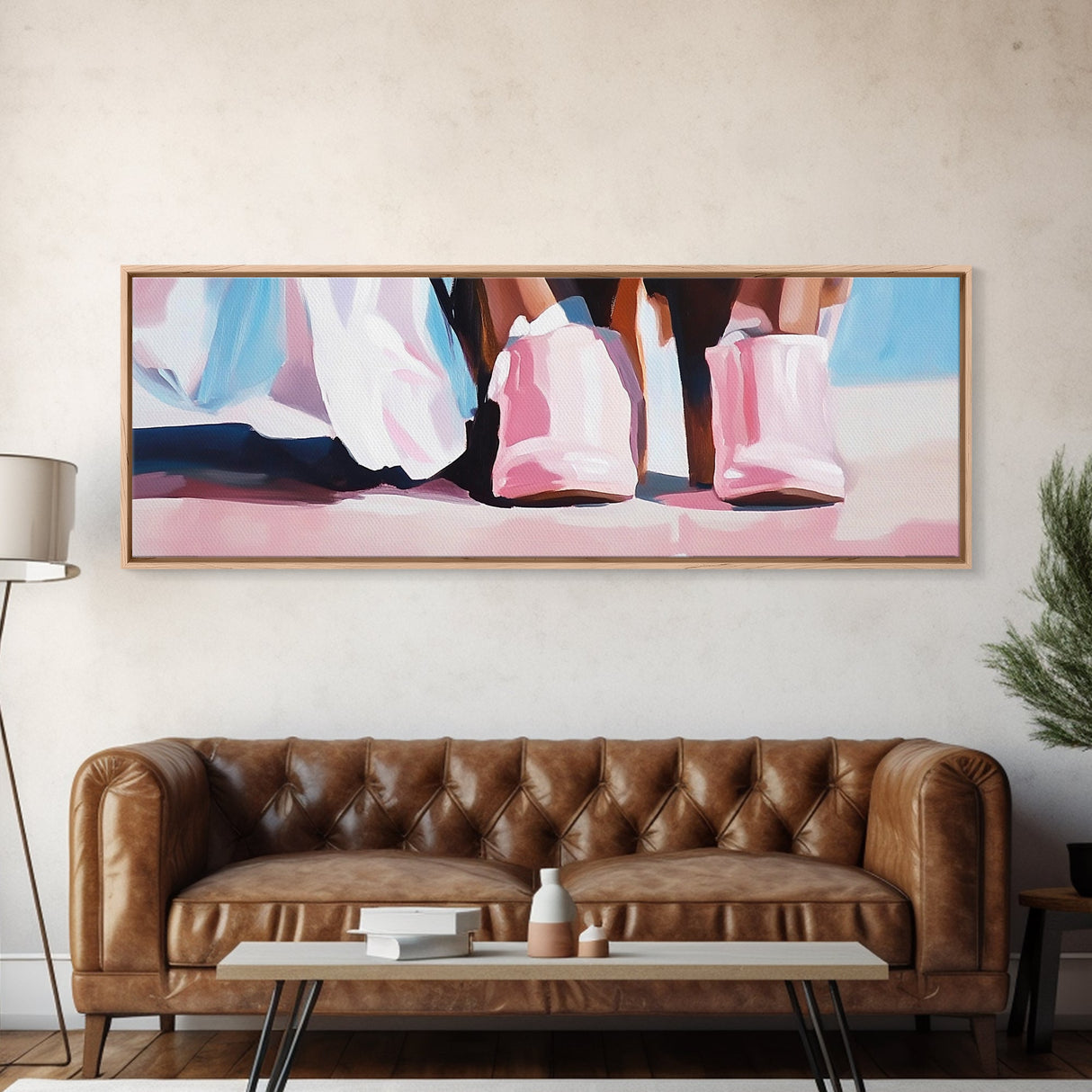Pink Boots, Country Style, Rustic Western Art, Fashionable Cowgirl Print, Pastel Farmhouse Decor, Modern Boho Art, Bedroom Wall Print