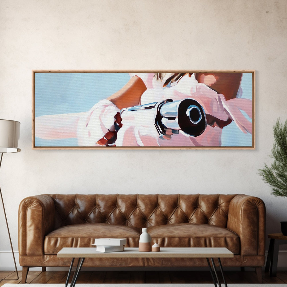 Western Girl, Cowgirl Aesthetic, Feminine Art, Framed Canvas Print, Rustic Wall Art, Minimalist Art, Boho Decor, Bedroom Art