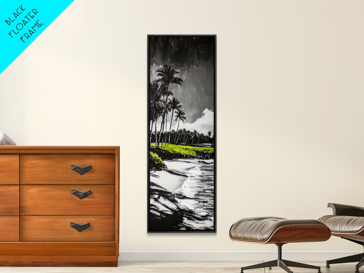 Beach Shore, Serene Seascape, Tranquil Ocean Art, Canvas Print, Coastal Wall Decor, Living Room Art, Soothing Home Decor