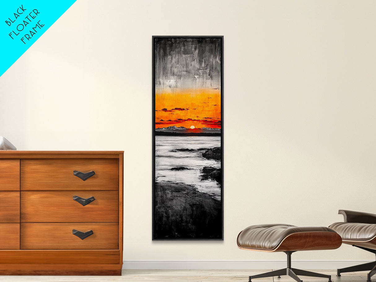 Rainbow, Waves, Abstract, Canvas Print, Colorful Ocean Scene, Coastal Home Decor, Modern Art, Large Wall Art, Bold Statement Piece