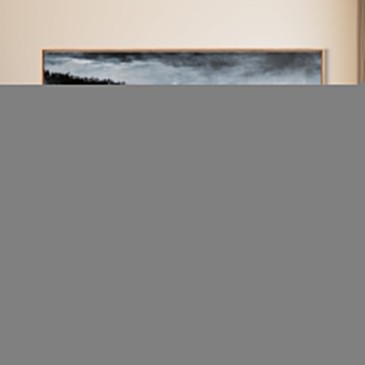 Ocean Waves, Coastal Scene, Monochrome Seascape, Framed Canvas Print, Beach House Decor, Minimalist Ocean Art, Modern Wall Art
