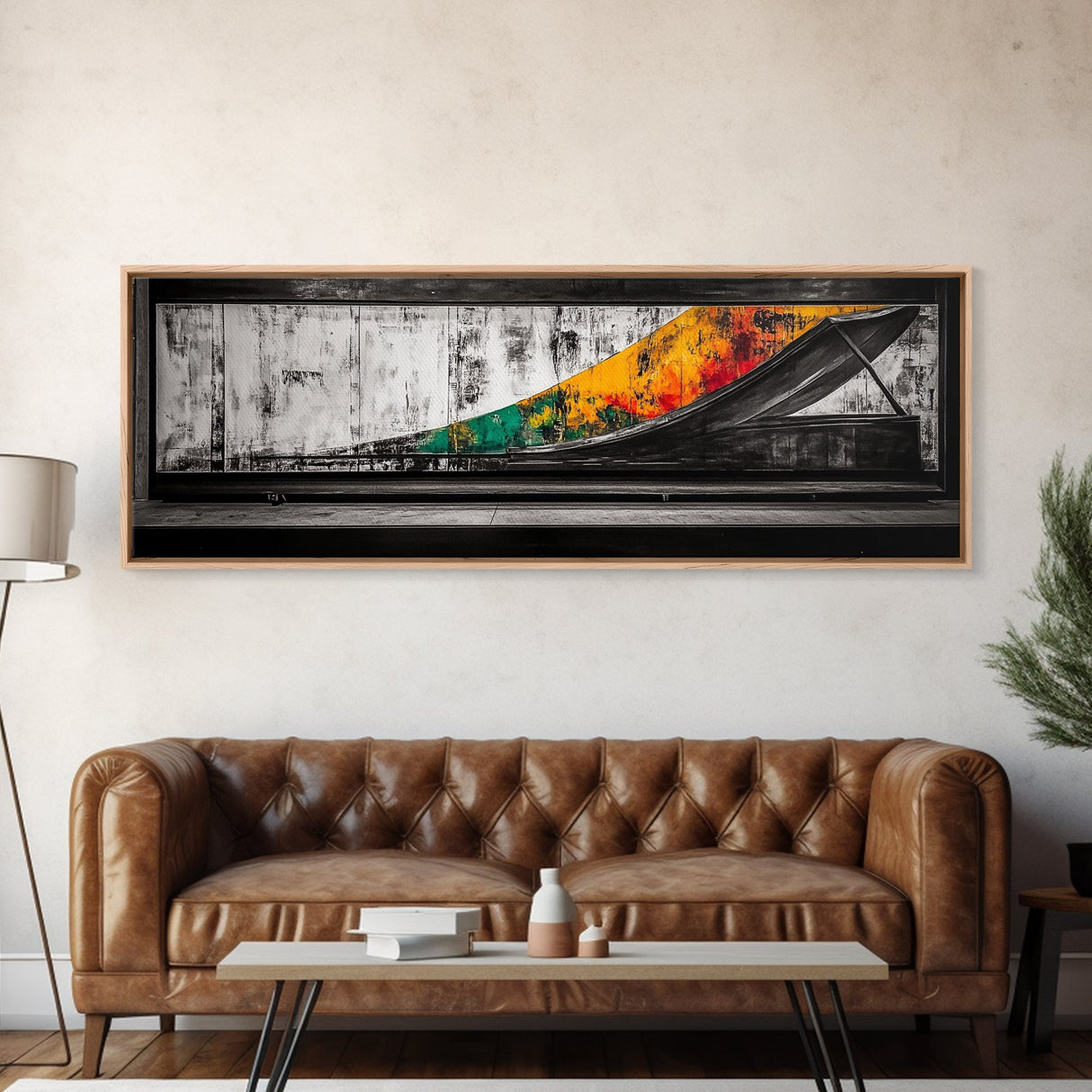 Industrial Ramp, Urban Minimalist, Canvas Print, Monochrome Wall Art, Modern Home Decor, Office Artwork, Geometric Abstract, Grayscale Painting