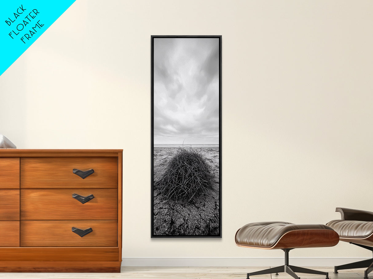 Drift Bundle, Desert Shore, Coastal Minimal, Framed Canvas Print, Moody Beach Photography, Boho Wall Decor, Autumn Entryway Art