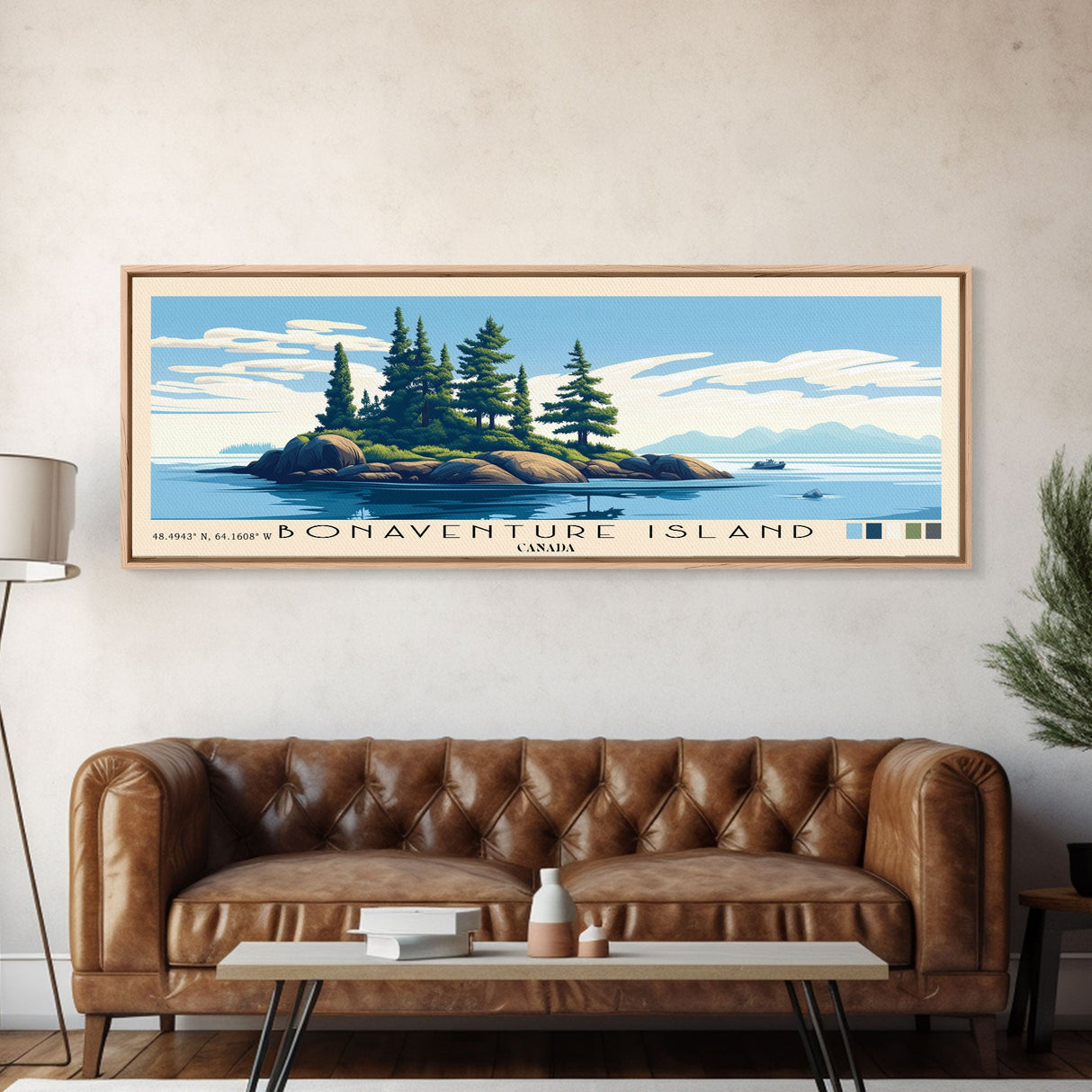 Bonaventure Island, Canada Panoramic Print, Vacation Gift, Canada Wall Art, Vacation Wall Art, Vacatation Memories, Beach Decor, Beach Or Lakehouse Art