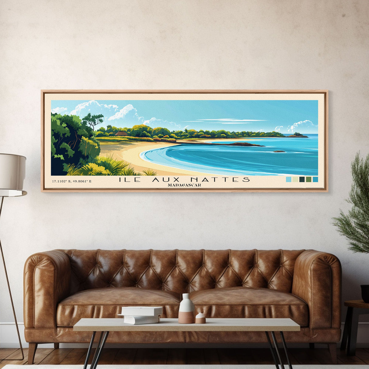 Ile Aux Nattes, Madagascar Panoramic Print, Vacation Gift, Madagascar Wall Art, Vacation Wall Art, Vacatation Memories, Beach Decor, Beach Or Lakehouse Art