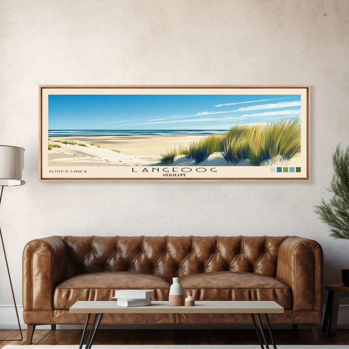 Langeoog, Germany Panoramic Print, Vacation Gift, Germany Wall Art, Vacation Wall Art, Vacatation Memories, Beach Decor, Beach Or Lakehouse Art