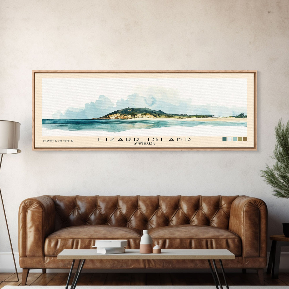 Lizard Island, Australia Watercolor Beach Print, Vacation Gift, Australia Wall Art, Beach Painting, Beach Decor, Beach Painting