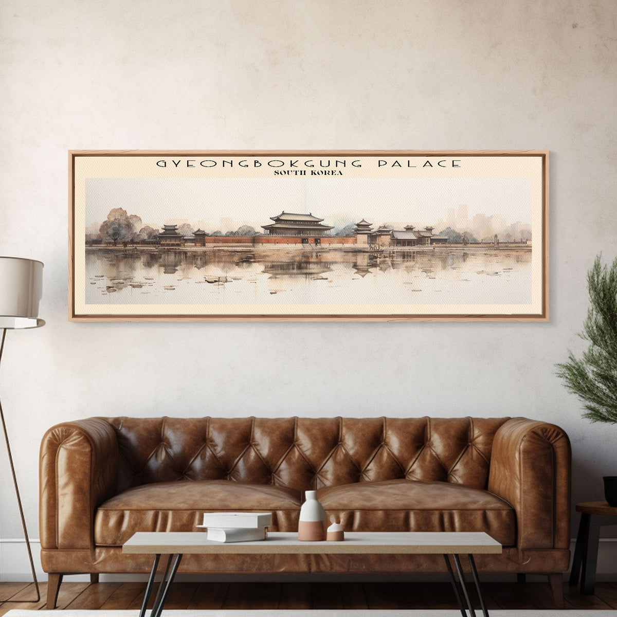 Gyeongbokgung Palace Travel Print Wall Art, Travel Poster Print, Retro Style COUNTRY Home Decor, Wall Hanging, Travel Gift Idea, Unique Metal Art