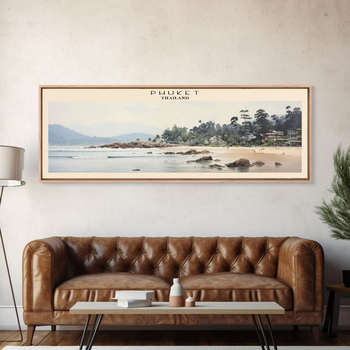 Phuket Framed Canvas Print Travel Poster | Wall Art | Home Decor | Gift For Travel Lover | Wall Hanging | Original Art