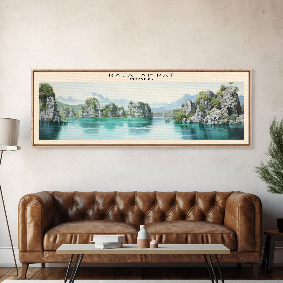 Raja Ampat Travel Print Wall Art, Travel Poster Print, Retro Style COUNTRY Home Decor, Wall Hanging, Travel Gift Idea, Unique Metal Art