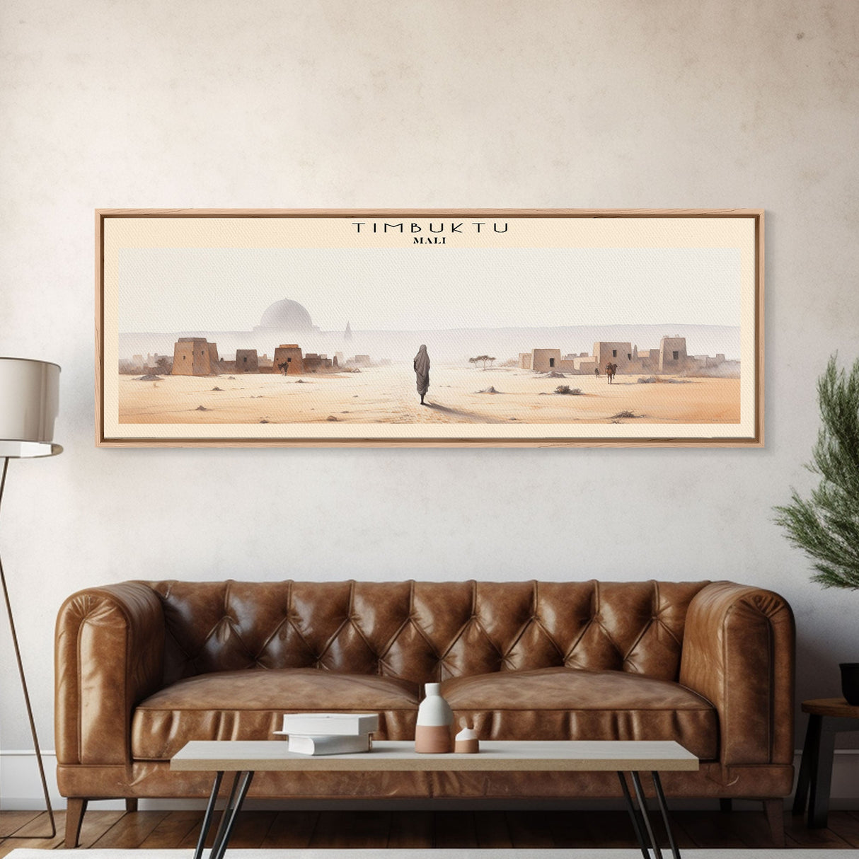 Timbuktu Framed Canvas Print Travel Poster | Wall Art | Home Decor | Gift For Travel Lover | Wall Hanging | Original Art