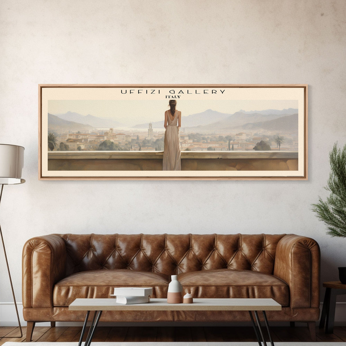 Uffizi Gallery Travel Print Wall Art, Travel Poster Print, Retro Style COUNTRY Home Decor, Wall Hanging, Travel Gift Idea, Unique Metal Art