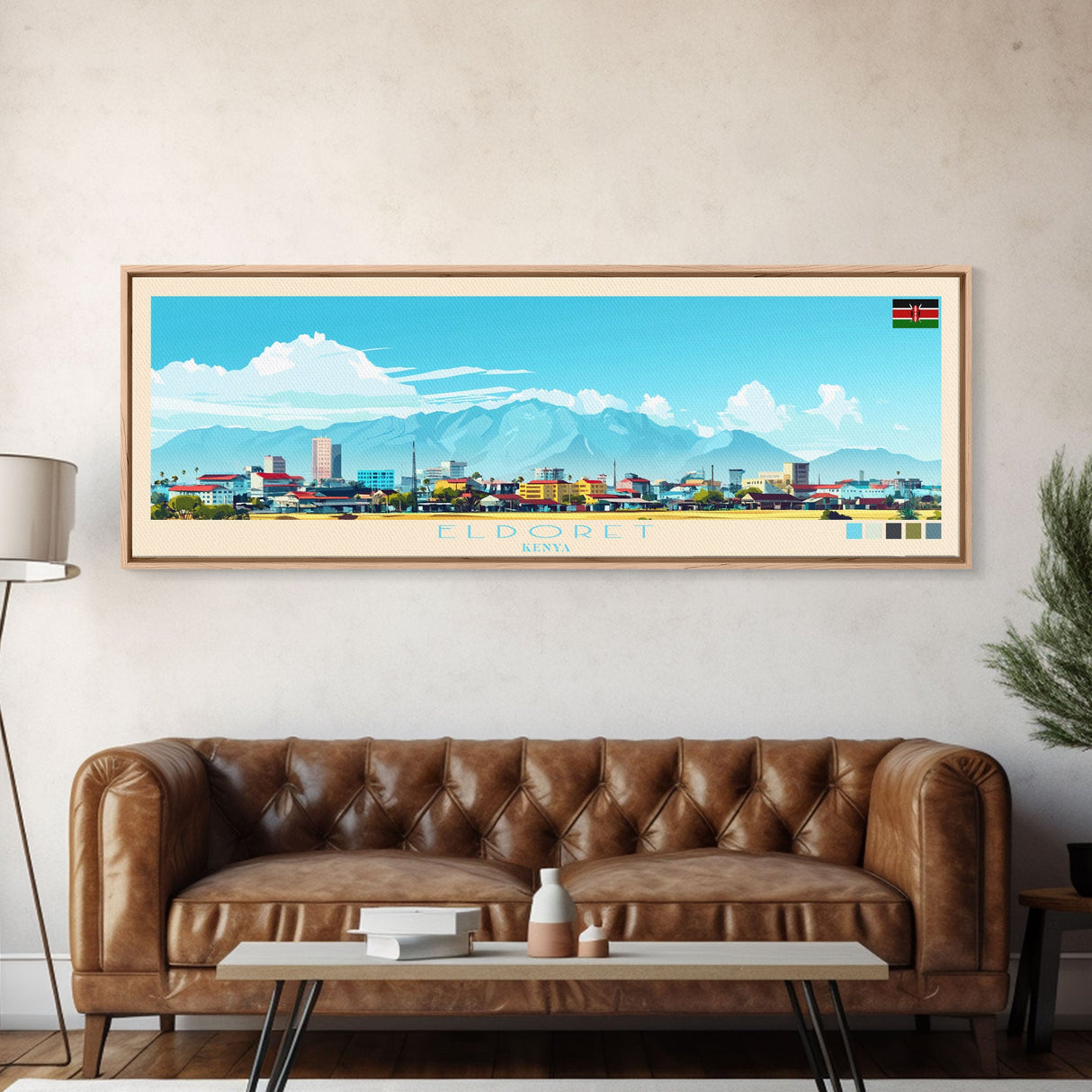 El-Obeid, Sudan Travel Poster Panoramic Canvas Print, El-Obeid, Sudan Painting, Sudan Art, El-Obeid Travel Art, Guest Room Painting