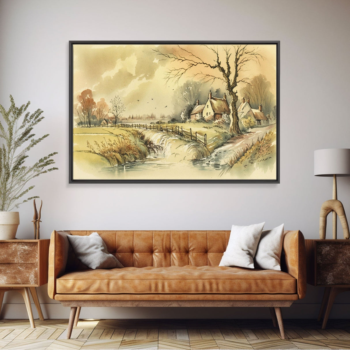 Life On The Farm, Framed Canvas Print, Wall Art