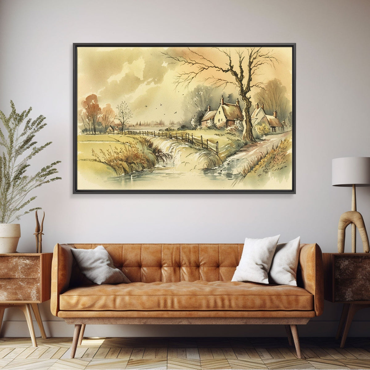 Life On The Farm, Framed Canvas Print, Wall Art