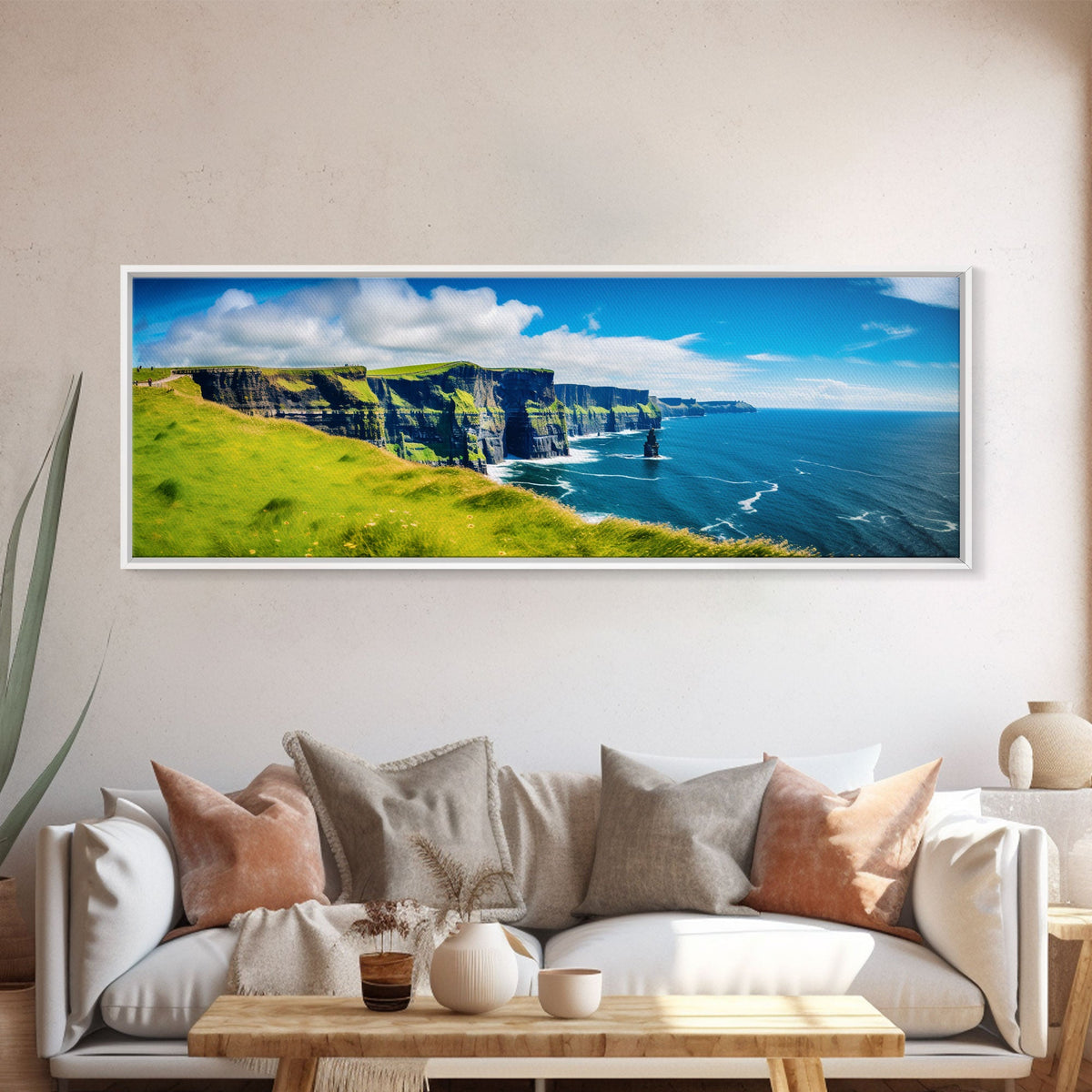 Panoramic of the Cliffs Of Moher Ireland, Extra Large Wall Art, Panoramic Wall Art, Panoramic Print, Landscape Photography, Landscape Print