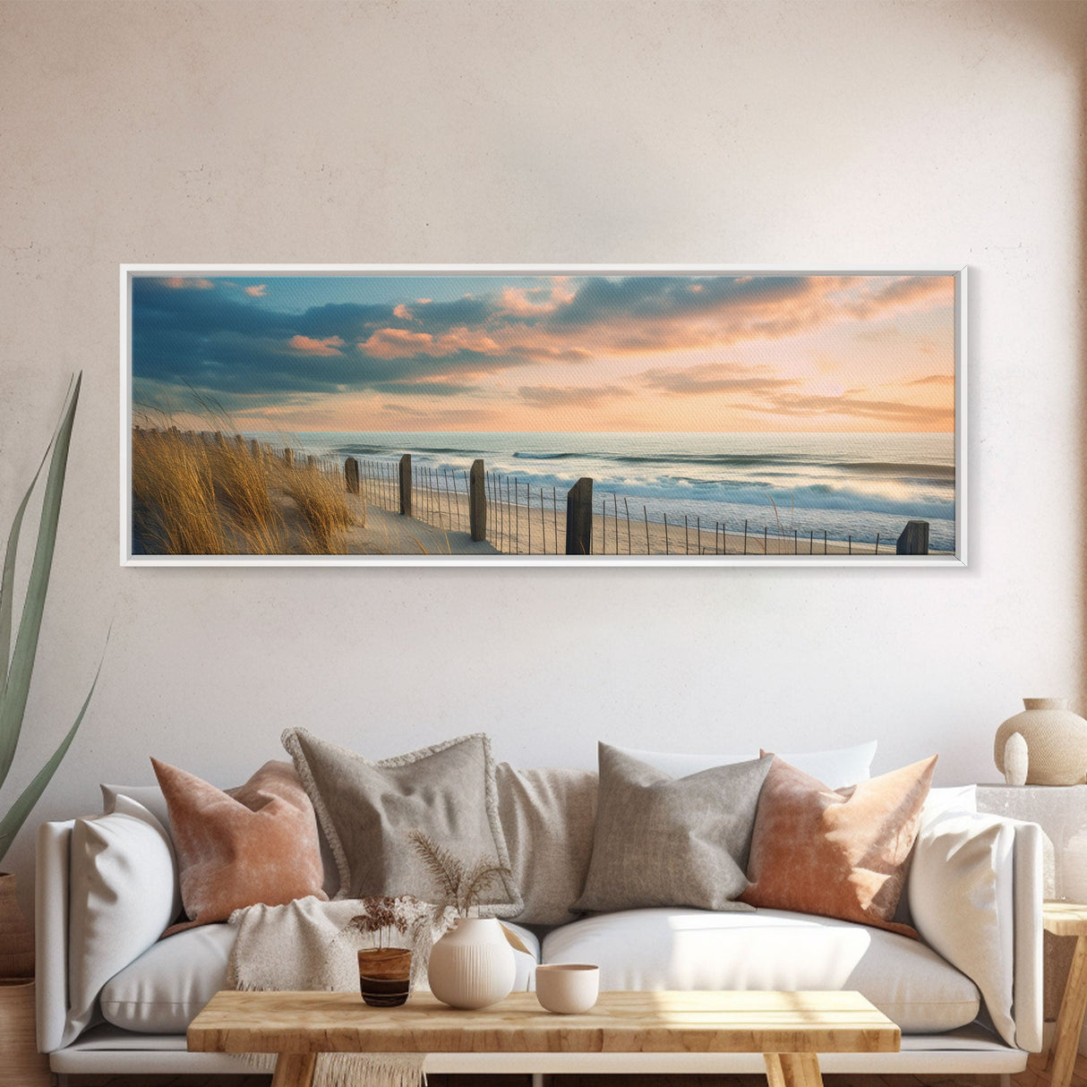 Panoramic Print of The Outer Banks, Beach Art, Extra Large Wall Art, Panoramic Wall Art, Panoramic Landscape Print, Landscape Photography