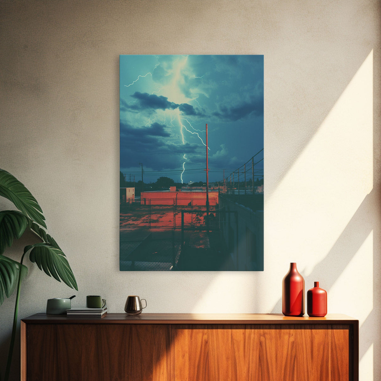 Lightning Bolt, Outdoors Wall Art, Canvas Print, Wall Hanging, Portrait Art, First Home Gift, Nerdy Home Decor, Home Decor Prints, RV Decor