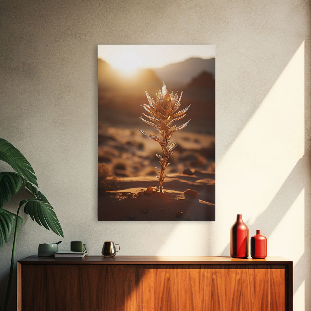 Giant Andersonia, Desert Art, Plant Art, Canvas Print, Wall Hanging, Portrait Art, Business Gift, College Dorm Decor, Minimalist Prints