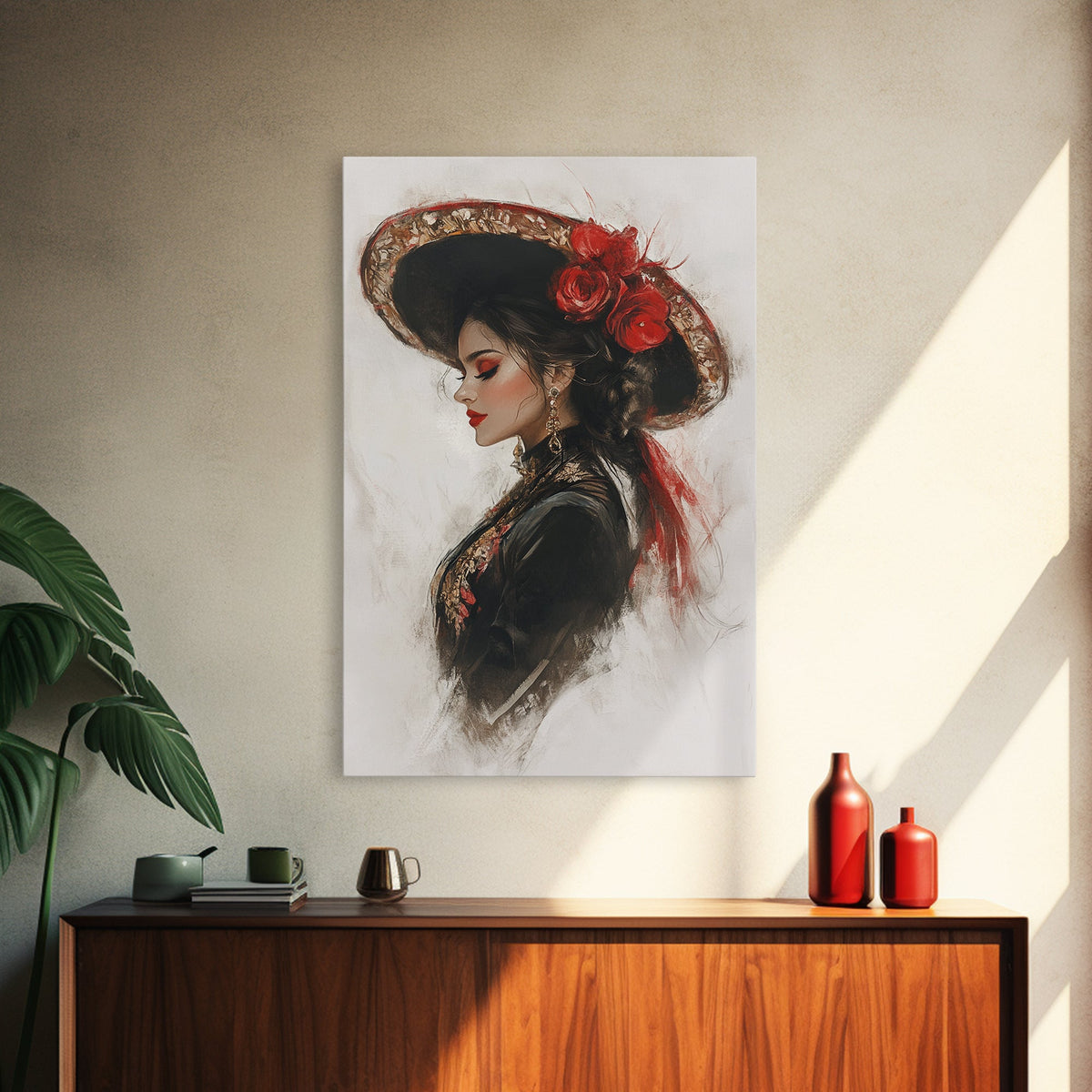 The Matador - Framed Canvas Print - Spanish Style Art - Cultural Home Decor