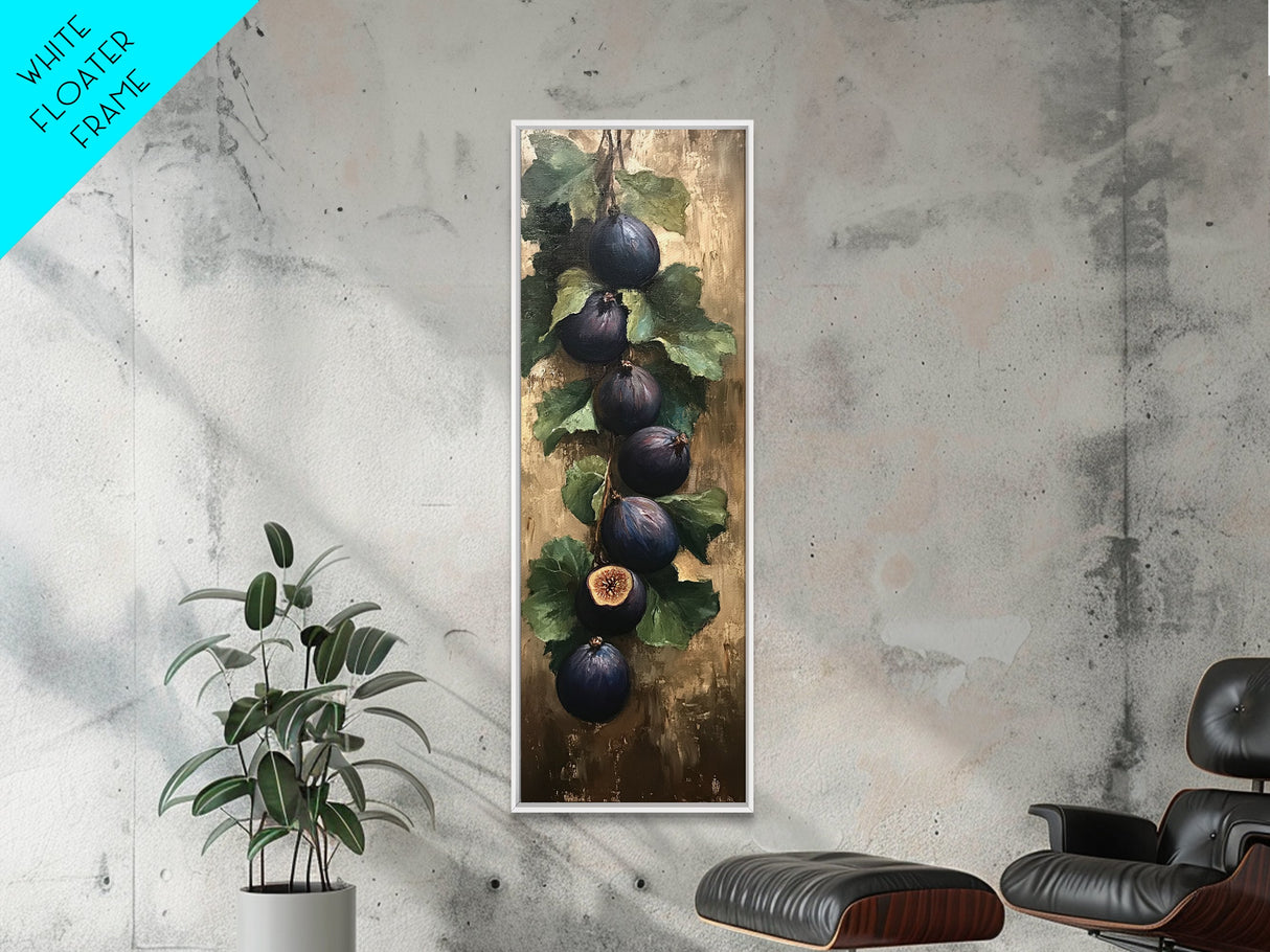 Canvas Print Fig Painting Still Life Rustic Kitchen Art Farmhouse Decor Botanical Print Food Review Wall Art