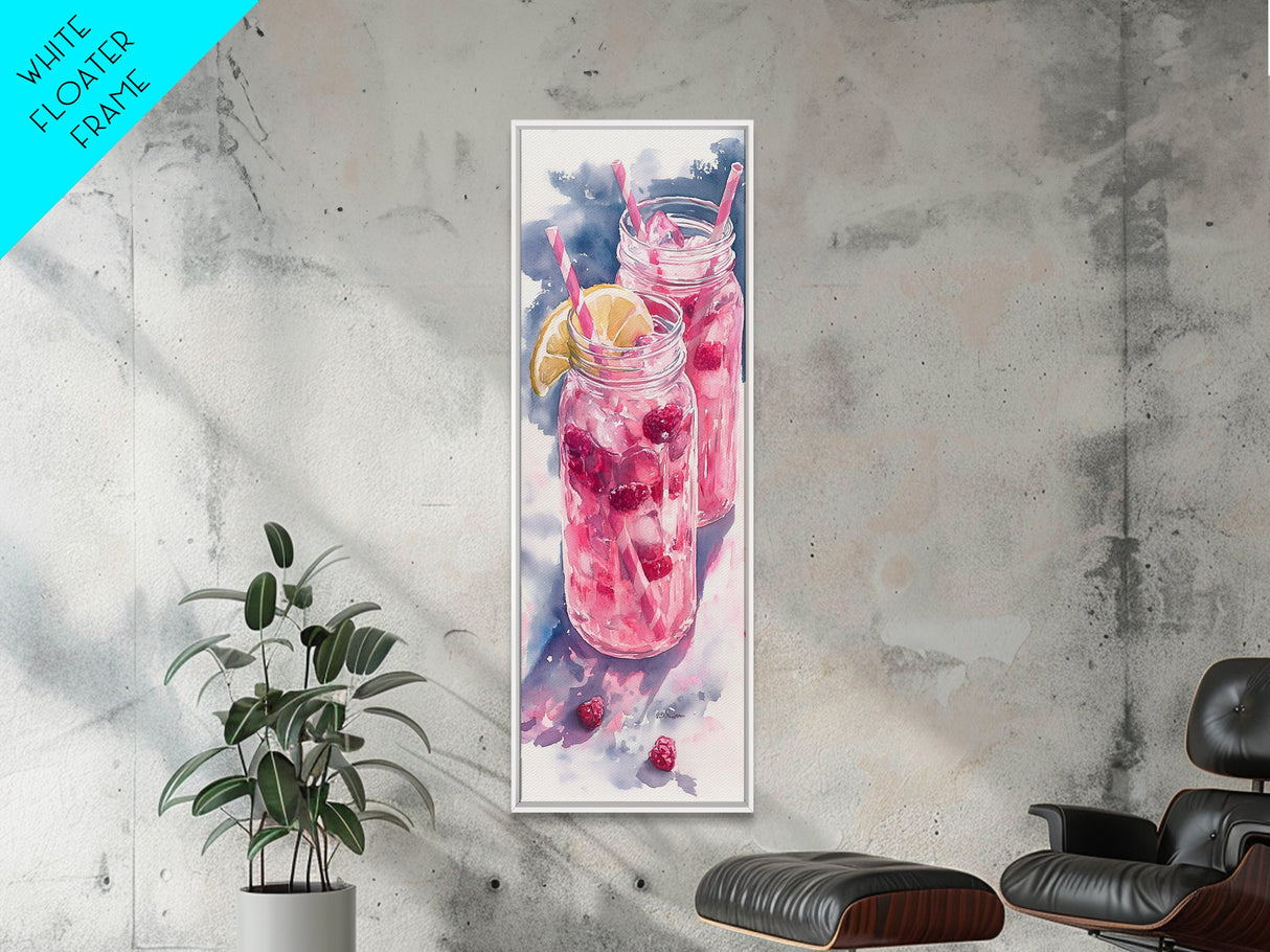 Refreshing Lemonade Canvas Print Cocktail Art Kitchen Wall Art Whimsical Art Food Review Kitchen Art Rustic Wall Art Farmh