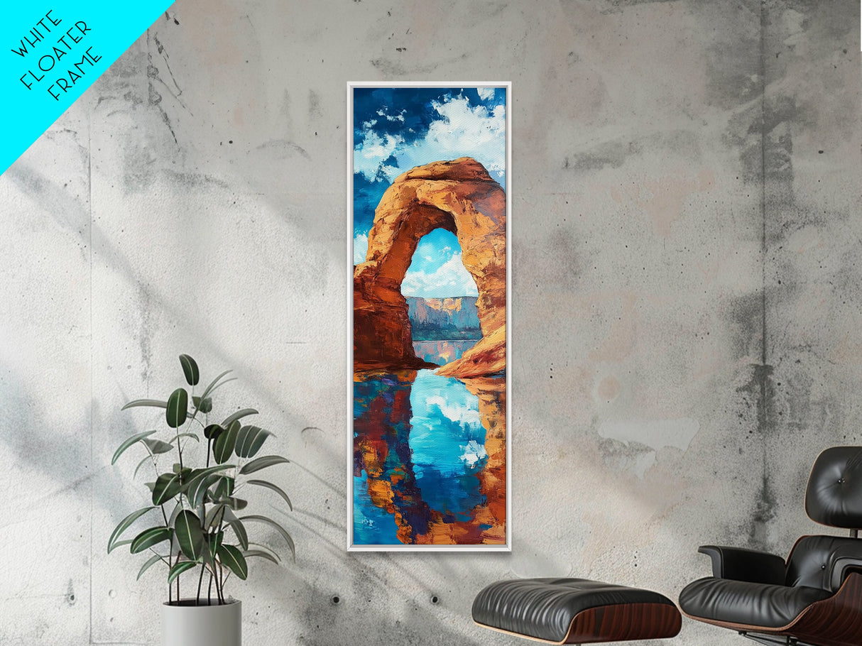 Red Rock Arch, Southwest Wall Art, Joshua Tree Art, Desert Landscape, Nature Painting, Extra Wide Art, Living Room Art