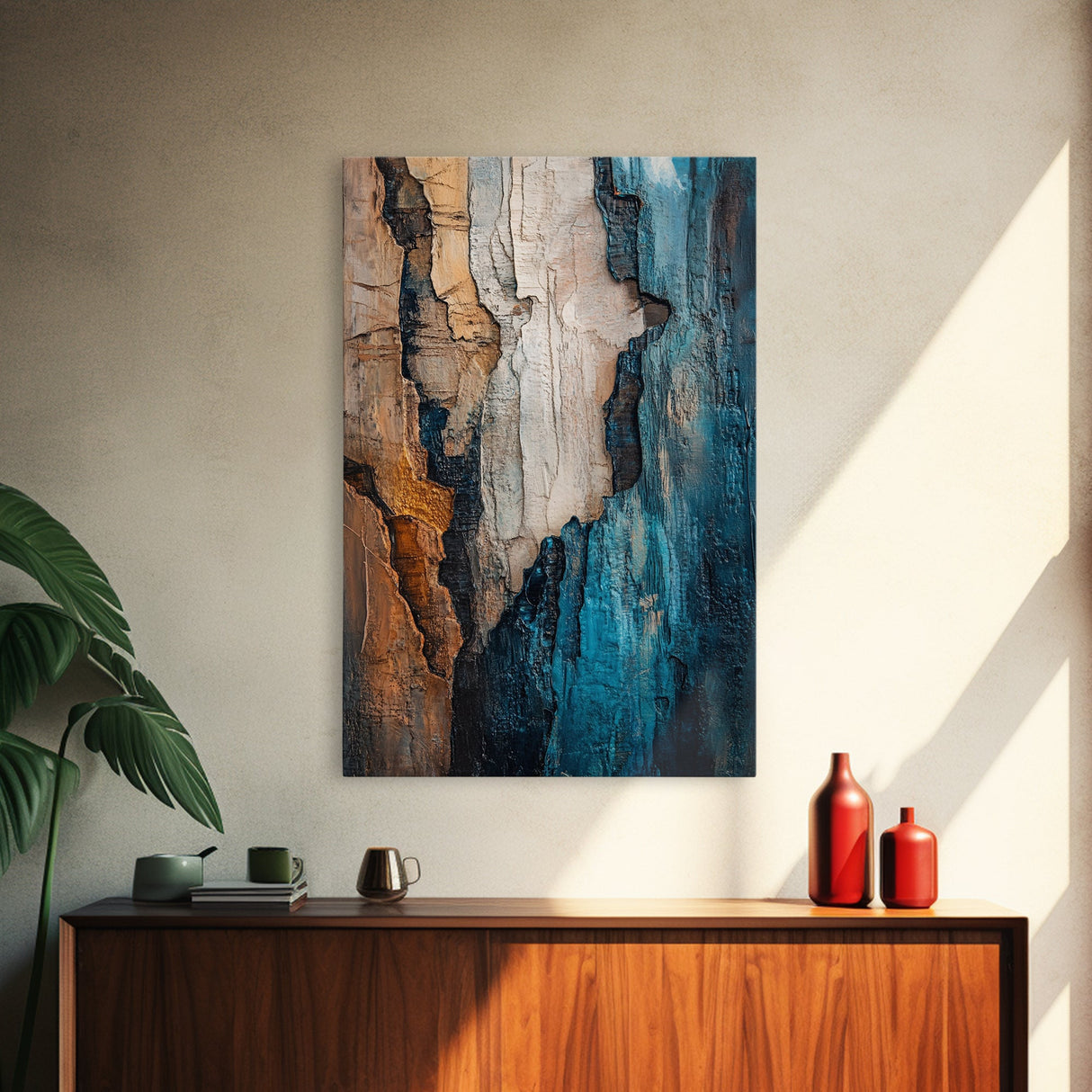 Textured Abstract, Moody Wall Art, Canvas Print, Wabi Sabi Art, Rustic Decor, Southwest Wall Art, Modern Art, Gift Idea, Living Room Art