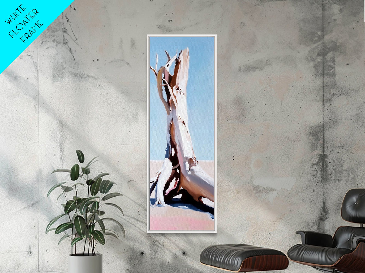 Driftwood, Beach Decor, Coastal Wall Art, Framed Canvas Print, Minimalist Art, Living Room Wall Art, Ocean Theme, Modern Art